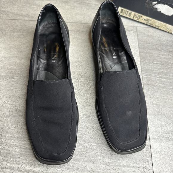 VINTAGE Rangoni Firenze Woman Black Felicia Fabric Salon Shoes Size 6B Italy - Picture 2 of 7